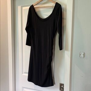 Elegant Black Long Sleeve Dress
